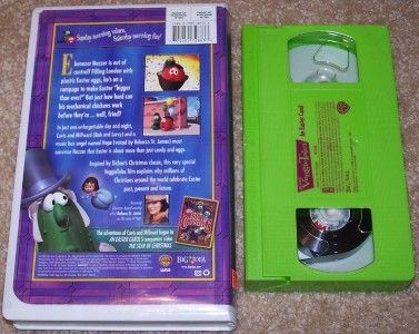 Veggie Tales An Easter Carol VHS with Clamshell Case  