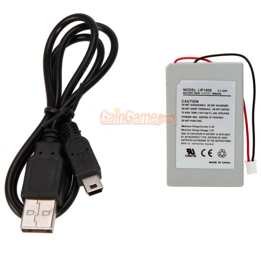 NEW 3.7v 1800mAh battery pack for sony PS3 controller  