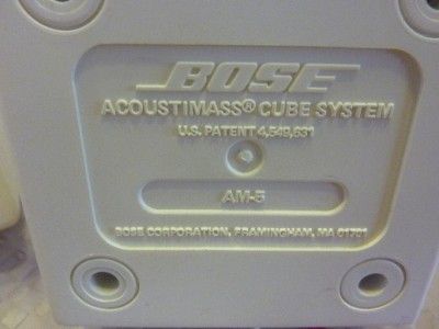 Bose Acoustimass Cube Speakers AM 5  