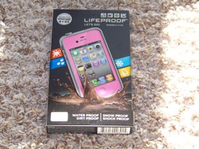   iPhone 4 4S Case Pink New In Box Apple Cover Life Proof Generation 2