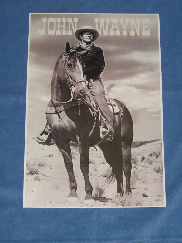 Vintage Movie Poster staring John Wayne great pic  