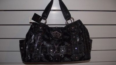 BABY PHAT Black Crown Very Large Handbag Purse Tote Bag NWT $120 
