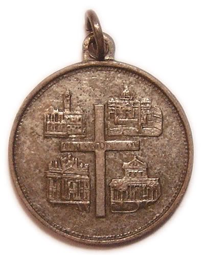 VINTAGE 1975 IRON ANNO SANTO, HOLY YEAR MEDAL, RARE  