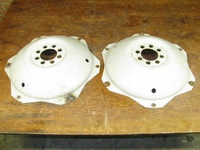 Vintage 1970s Ford 3000 Gas Farm Tractor Rear Wheel Centers  