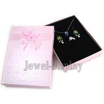 Bow Jewellery Gift Box Necklace Earring Ring Set PK  