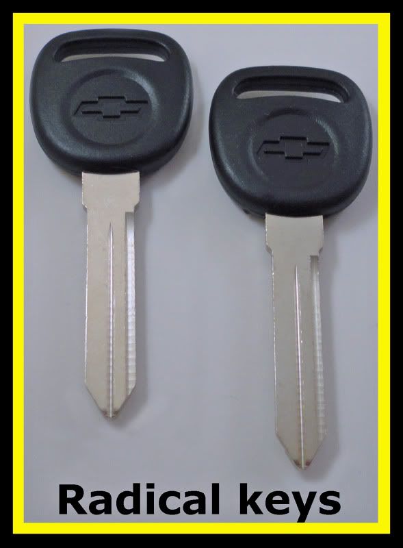 Chevrolet Chevy MALIBU Key Blanks 1997 1998 1999 OEM  